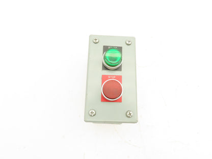 Rittal Electromate E7PBGM Pushbutton Box Enclosure Red and Illuminated Green