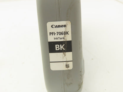 Cannon PFI-706BK Black Ink Tank Cartridge Lucia BK EXP 2017