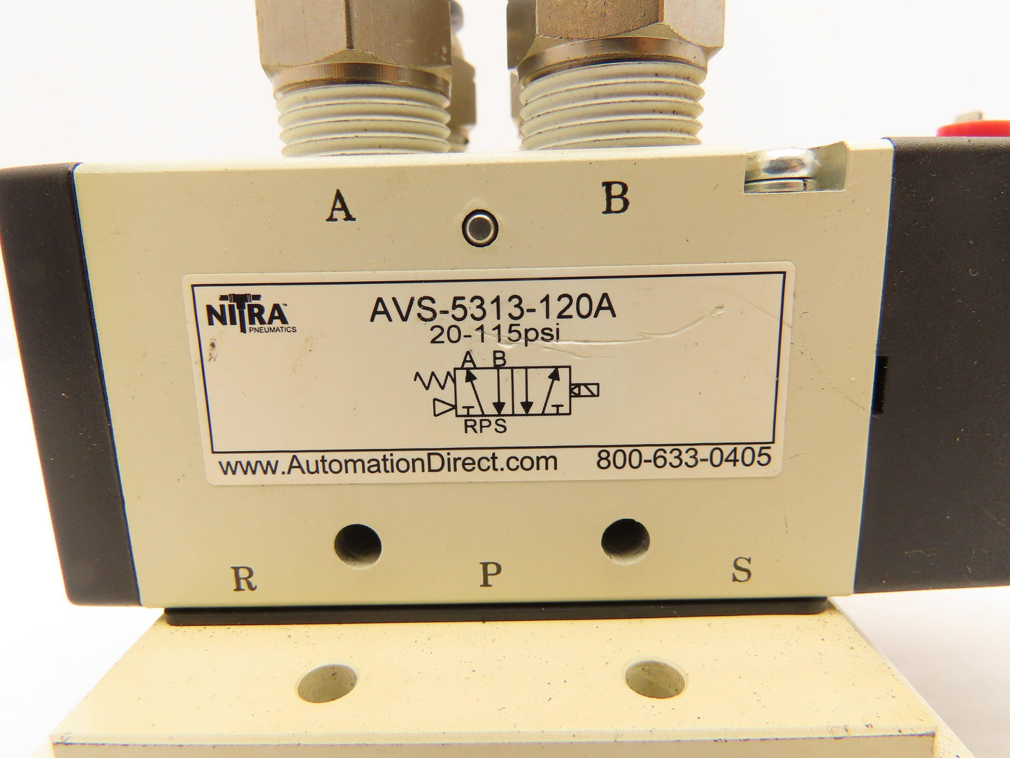 Nitra AVS-5313-120A Solenoid Valve 2-Station Manifold 110V 3/8" NPT