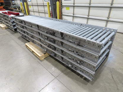Hilmot 30"x 12' Motorized Roller Conveyor 24VDC Variable Speed Zones 27"BF