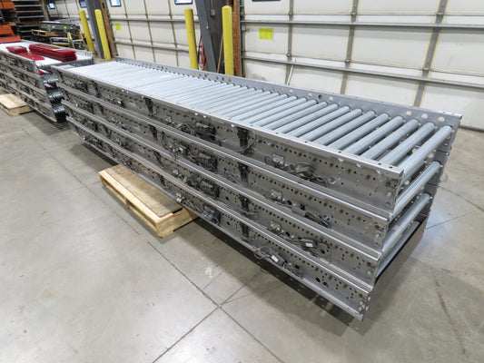 Hilmot 30"x 12' Motorized Roller Conveyor 24VDC Variable Speed Zones 27"BF