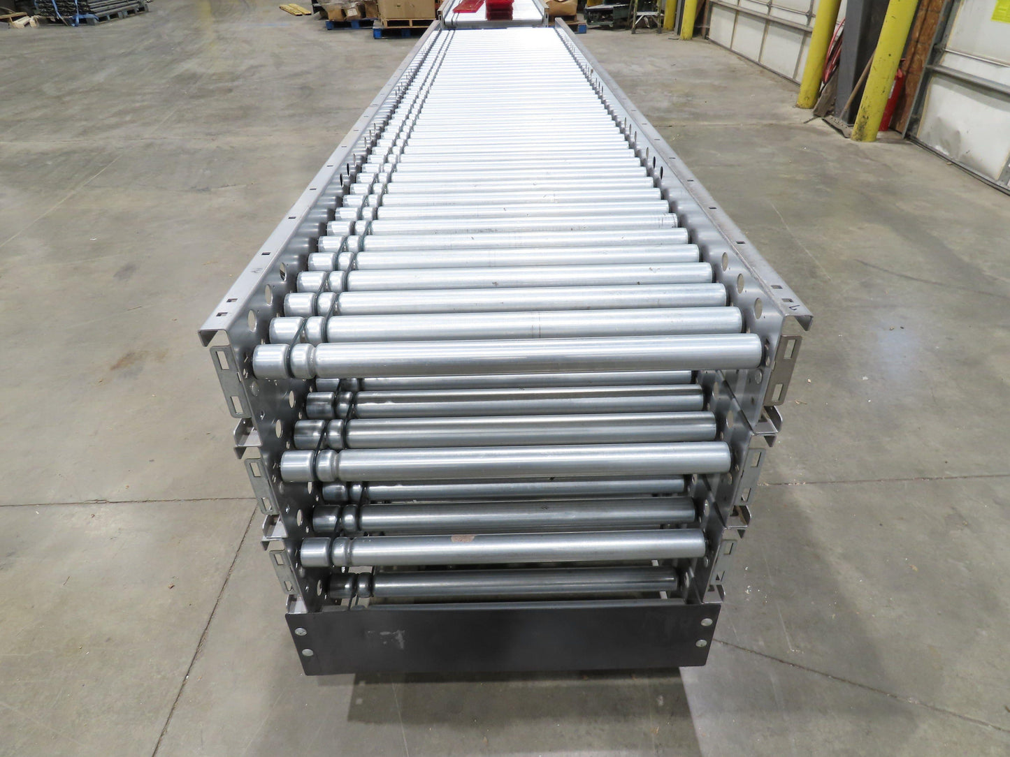 Hilmot 30"x 12' Motorized Roller Conveyor 24VDC Variable Speed Zones 27"BF