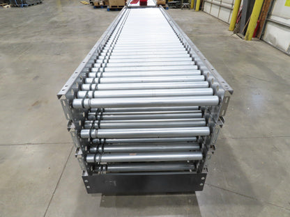 Hilmot 30"x 12' Motorized Roller Conveyor 24VDC Variable Speed Zones 27"BF
