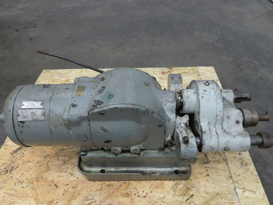 Vintage Horizonal Drill Head Unit Dual Spindles 1.5Hp Louis Allis 220/440V 3Ph