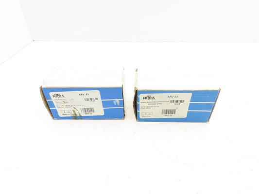 Nitra ARV-33 Pneumatic Shut-Off Relief Valve 3/8" NPT Lot of 2