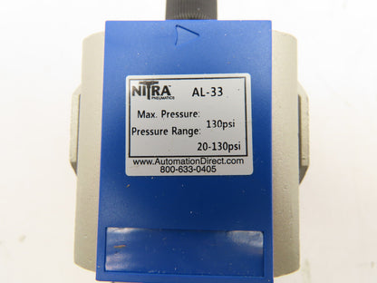 Nitra AL-33 Pneumatic Lubricator 3/8" NPT