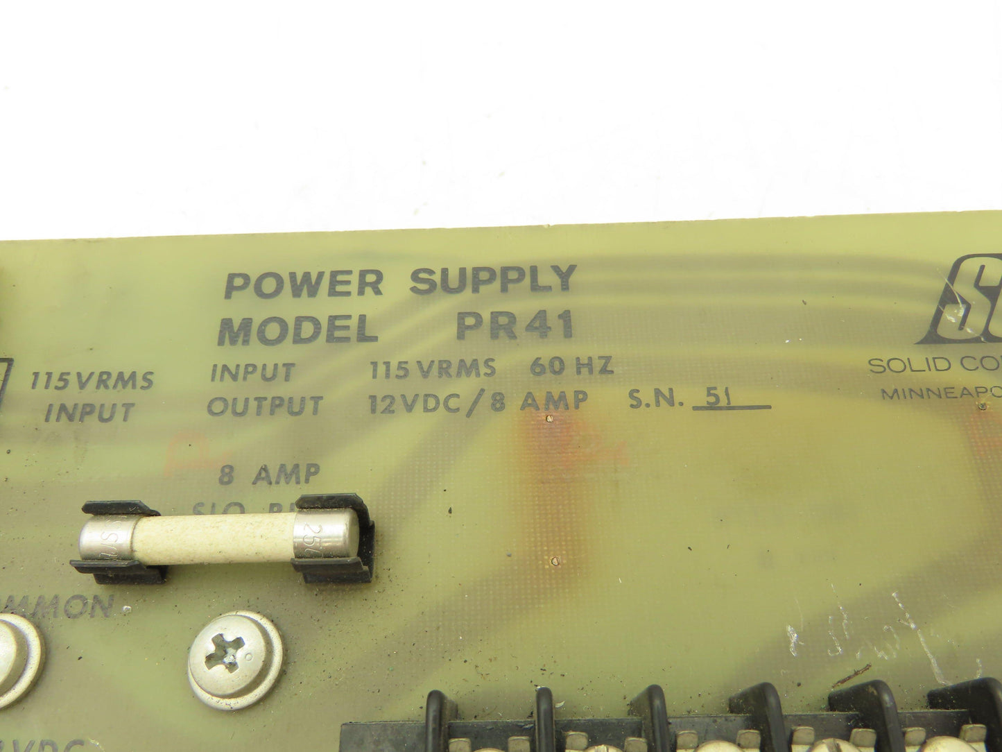 SCI PR41 Power Supply Module 115V IN 12V OUT 8A