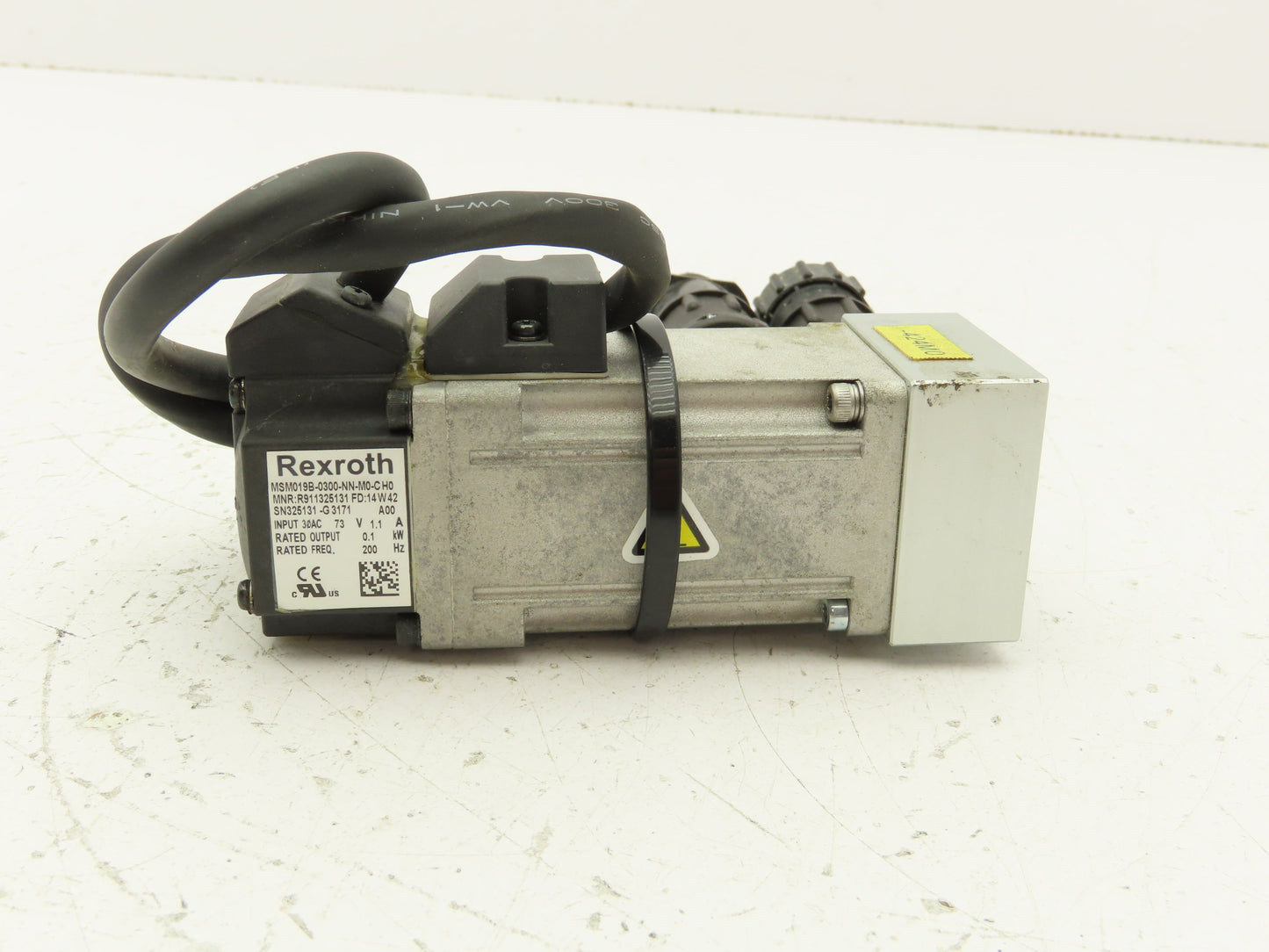 Rexroth MSM019B-0300-NN-M0-C Servo Motor 3000 RPM 30VAC 0.1kW