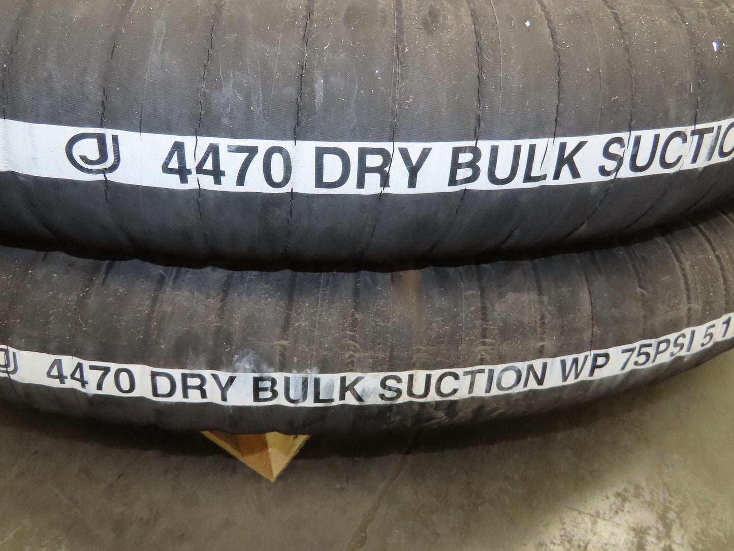 Jason 4470 Dry Bulk Material Rubber Suction Hose 5"x 49' 6"