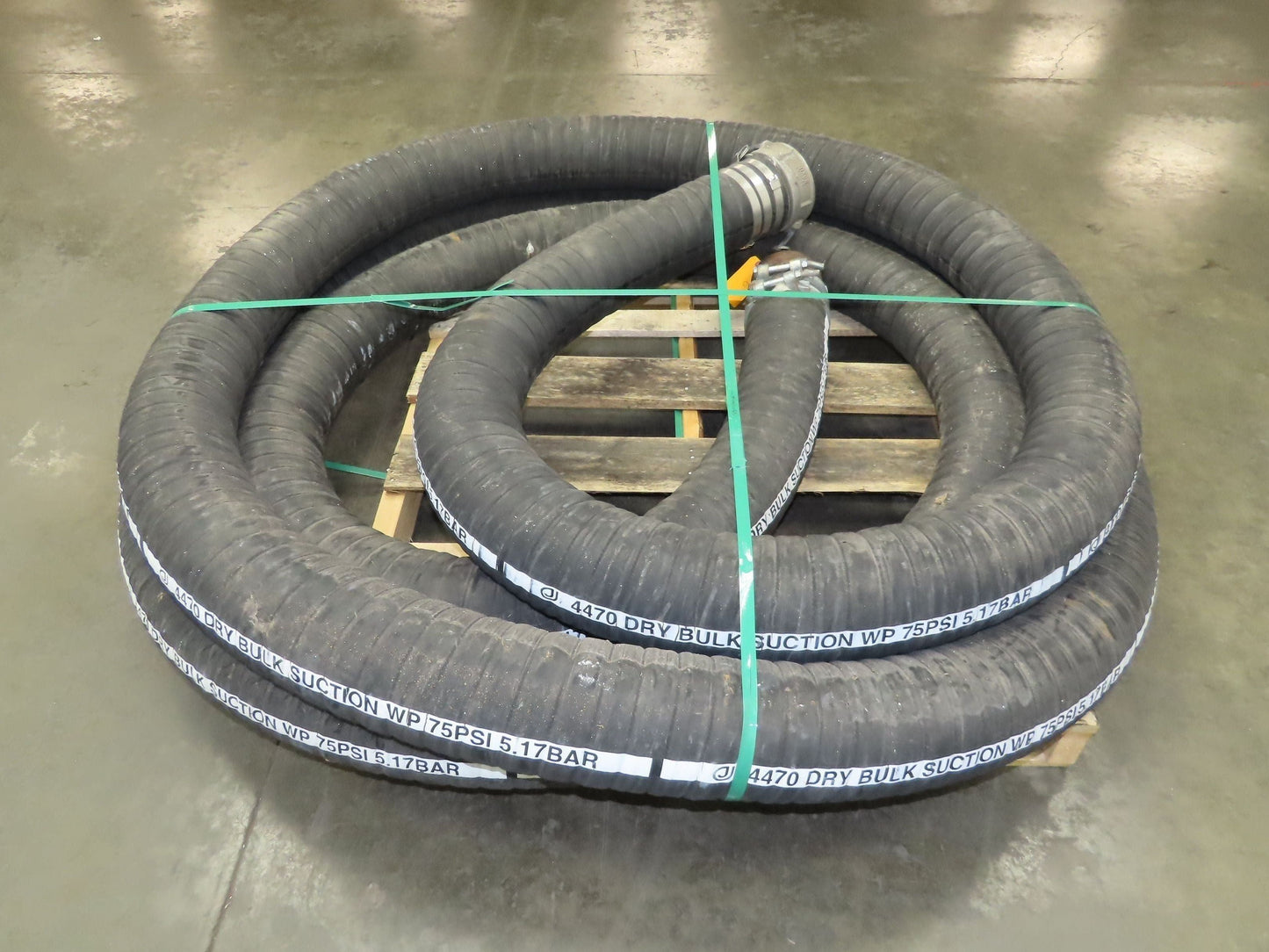 Jason 4470 Dry Bulk Material Rubber Suction Hose 5"x 49' 6"