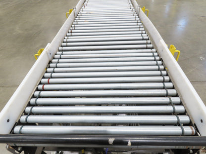 ConveyX 30"x 24-40' Expandable Powered Roller Flex Conveyor Portable 115V