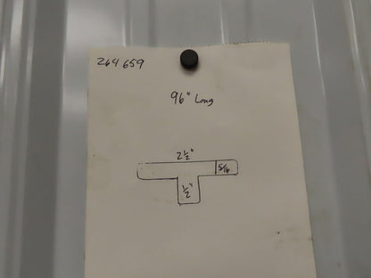 Press Brake Die 96" Long 2-1/2" Wide Flat 5/16" Thick 1/2" Tang
