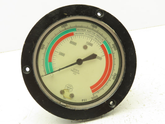 Acco Helicoid Gage Pressure Gauge 0-3000 PSI