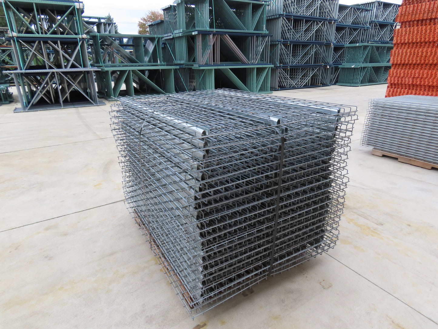 Pallet Rack Wire Deck 60x46" Waterfall 3 Channel Racking  Mesh