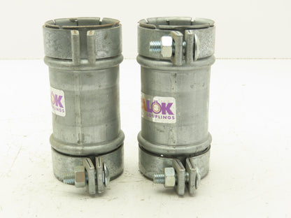 HP Metflo Instalok 2-1/2"x6" Galvanized Vacuum Coupling Lot of 2