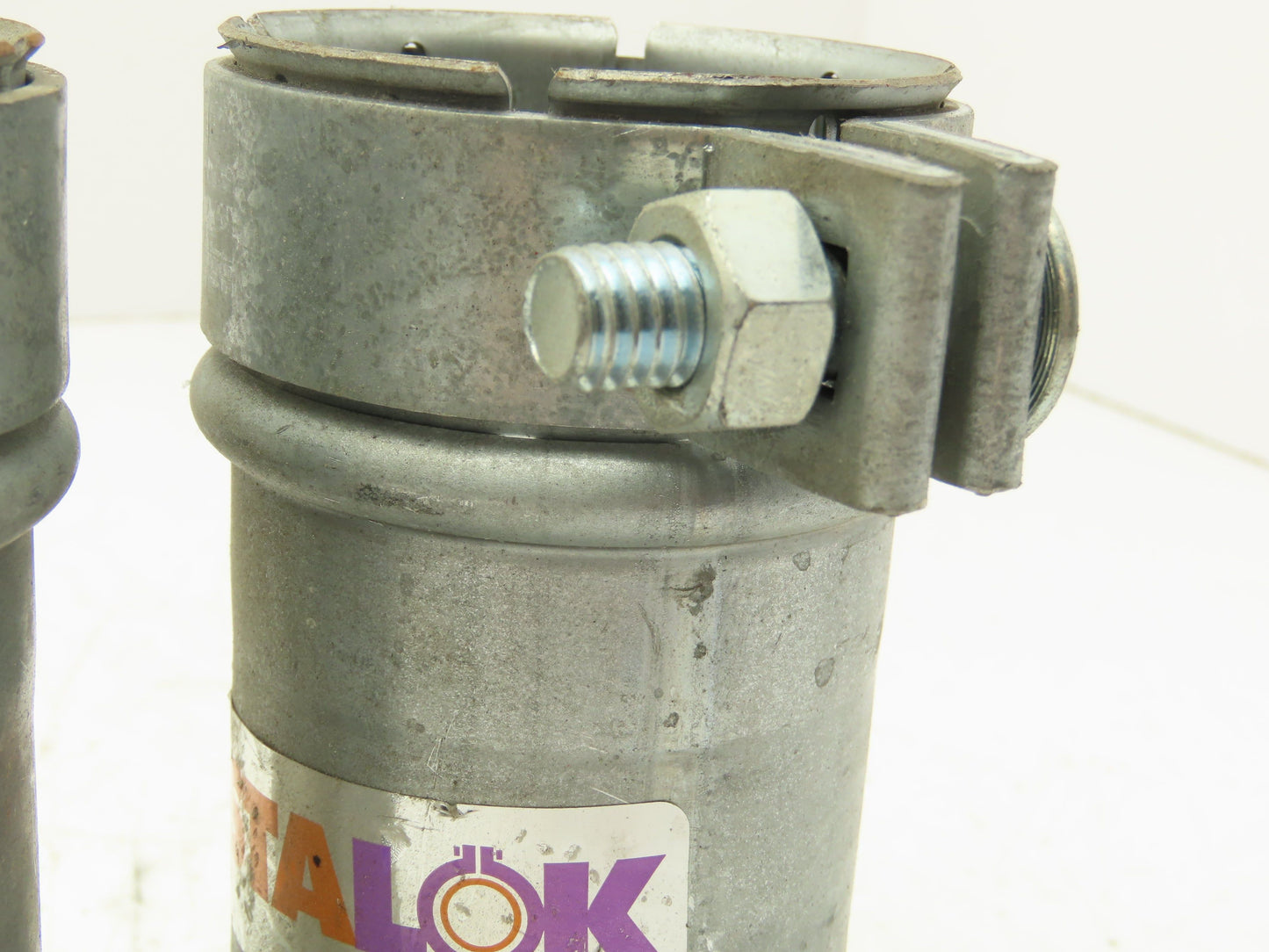 HP Metflo Instalok 2-1/2"x6" Galvanized Vacuum Coupling Lot of 2