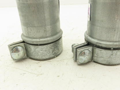 HP Metflo Instalok 2-1/2"x6" Galvanized Vacuum Coupling Lot of 2