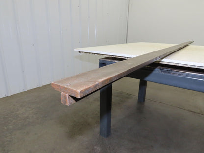 Press Brake Die 96" Long 2" Wide Flat Die 3/8" Thick 1/2" Tang