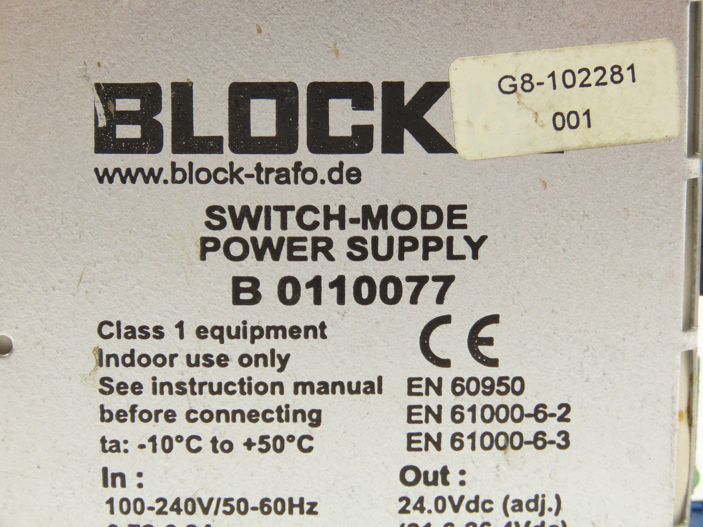 Block B 0110077 Switching Mode Power Supply Module IN 240V OUT 24V Lot of 2