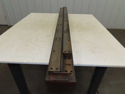 Press Brake Die 63" Long 3/8" Wide Flat U Die 50" Material 1/2" Tang