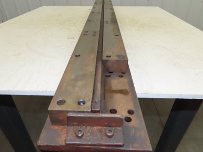 Press Brake Die 63" Long 3/8" Wide Flat U Die 50" Material 1/2" Tang