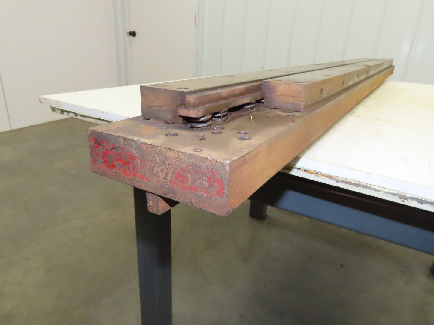 Press Brake Die 63" Long 3/8" Wide Flat U Die 50" Material 1/2" Tang