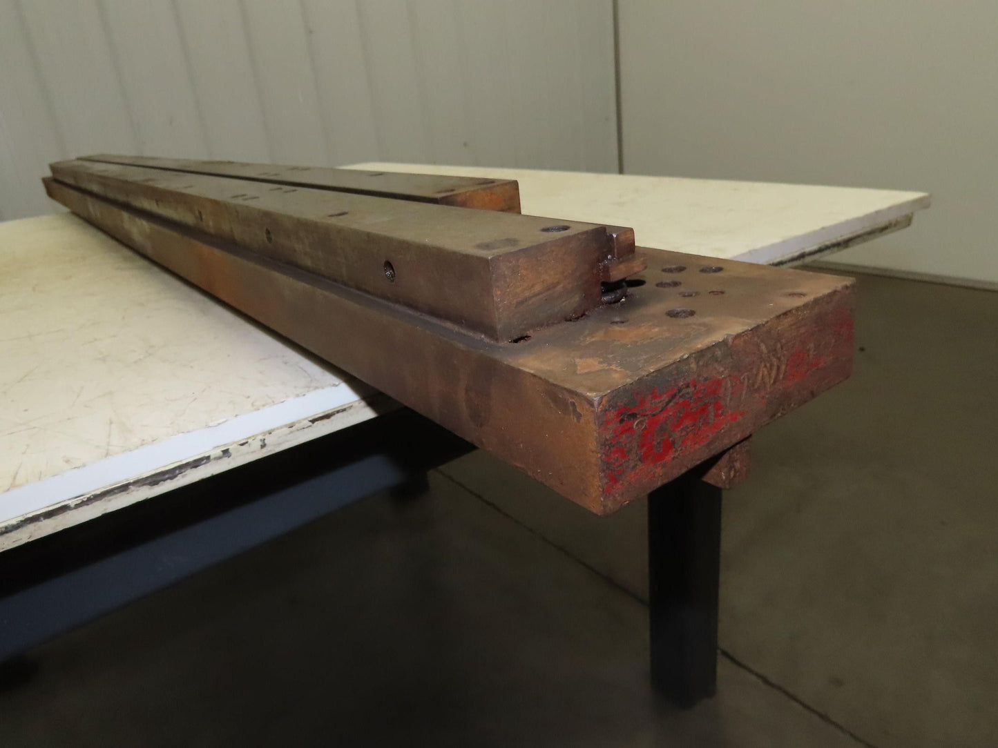 Press Brake Die 63" Long 3/8" Wide Flat U Die 50" Material 1/2" Tang