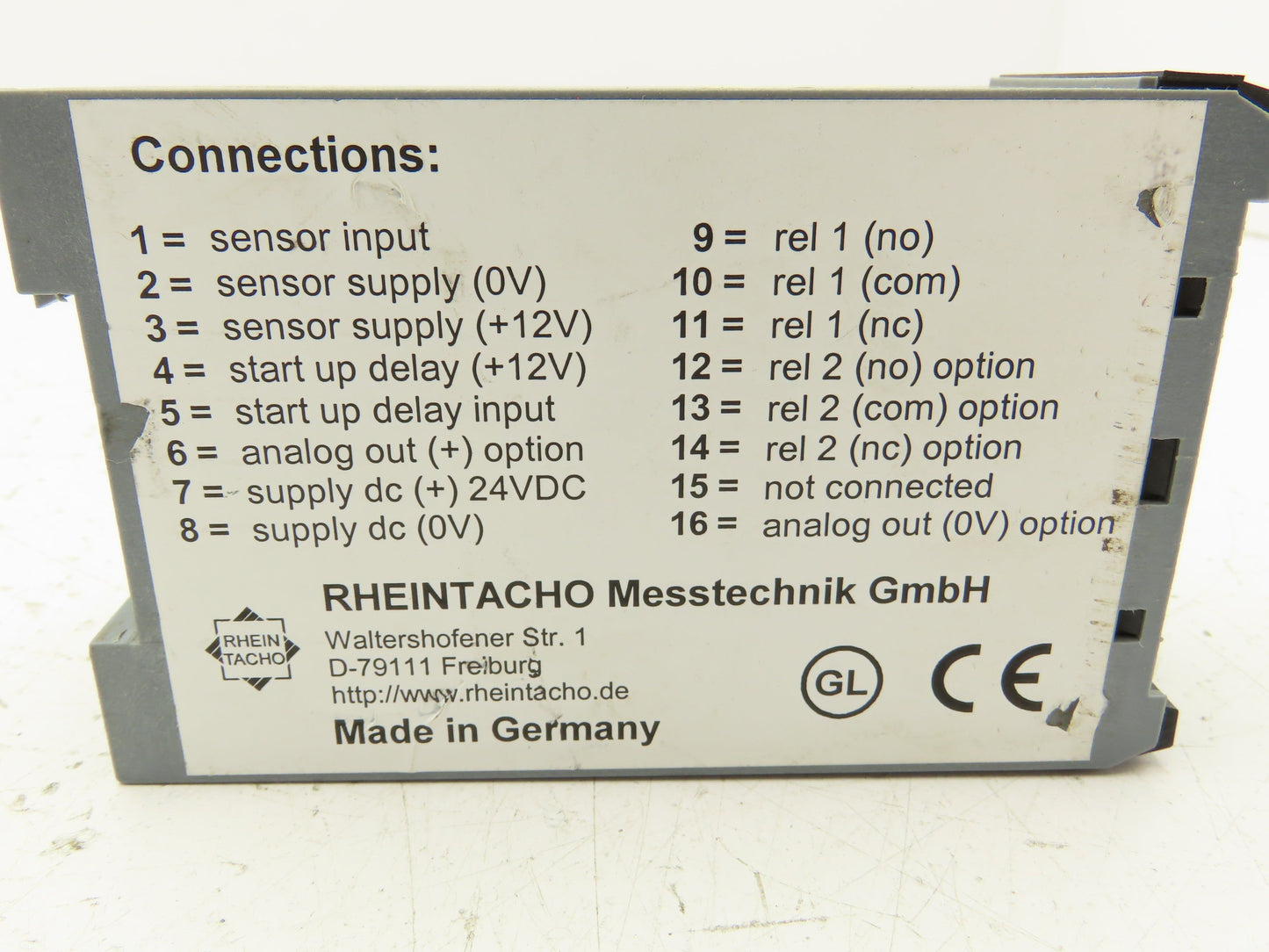 Rheintacho 5813.200 Programmable Speedmonitor Controller
