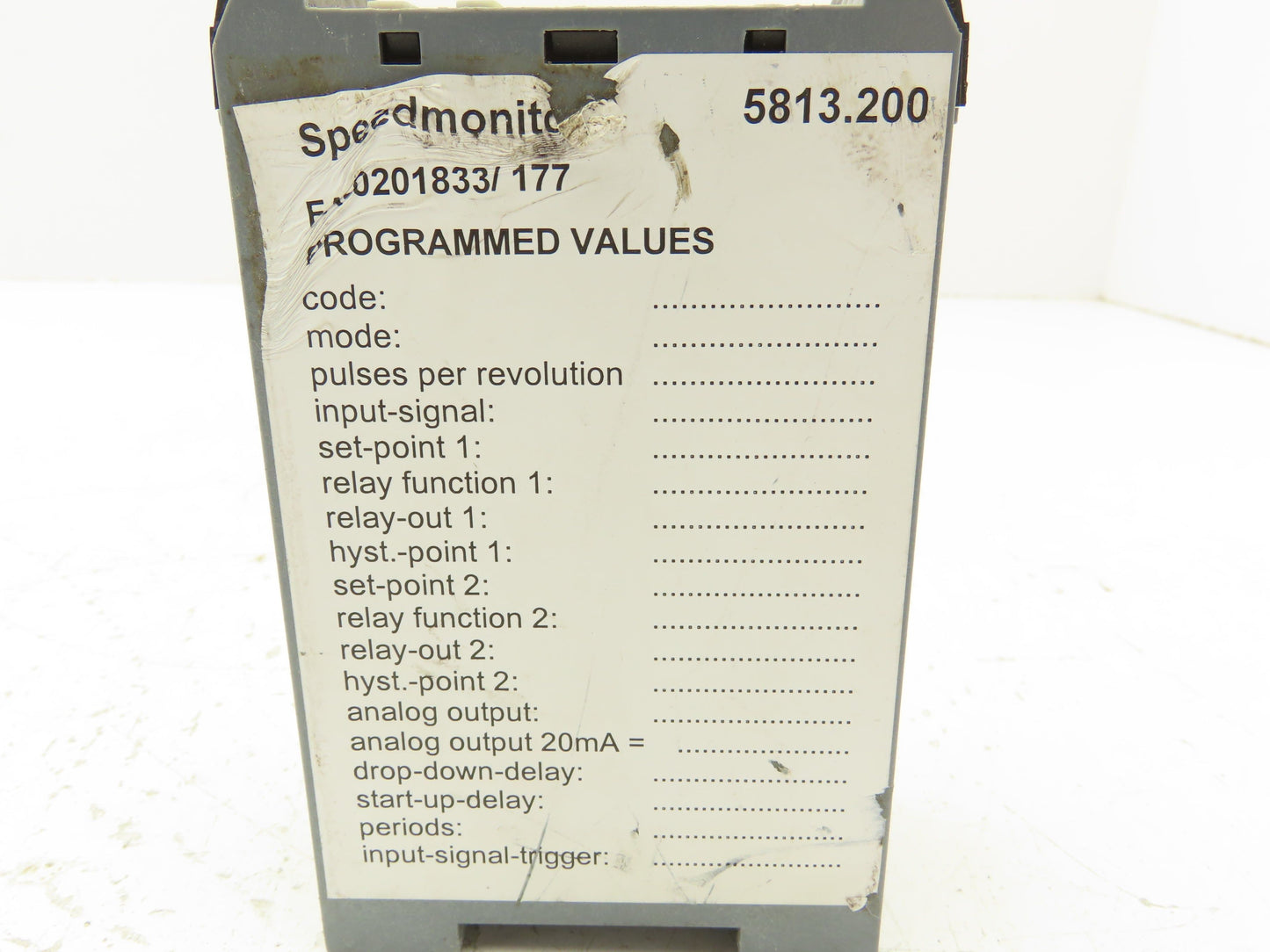 Rheintacho 5813.200 Programmable Speedmonitor Controller