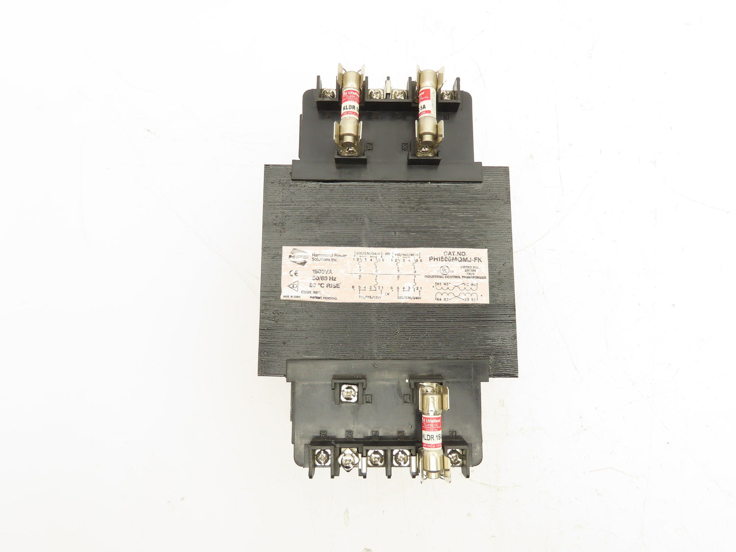 Hammond PH1500MQMJ-FK Industrial Control Transformer 1500VA 120/240V 240/480V