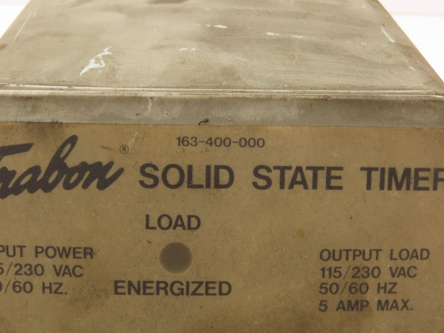 Trabon 163-400-000 Solid State Timer 115/230V 5A