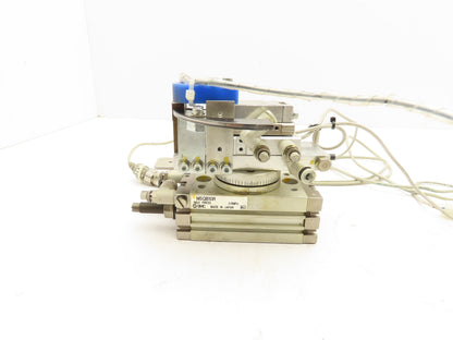 SMC MSQB10R Compact Rotary Table Pneumatic Cylinder 180° Adjustable