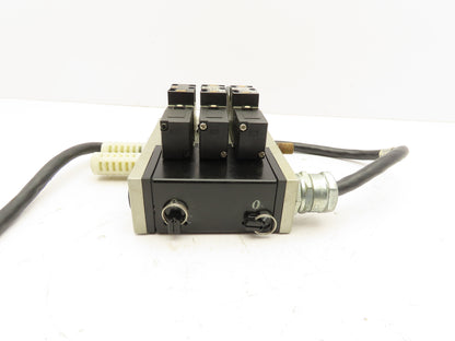 SMC VFR2200-5FZ Pneumatic Solenoid Valve Assembly Manifold 2 Double 1 Single