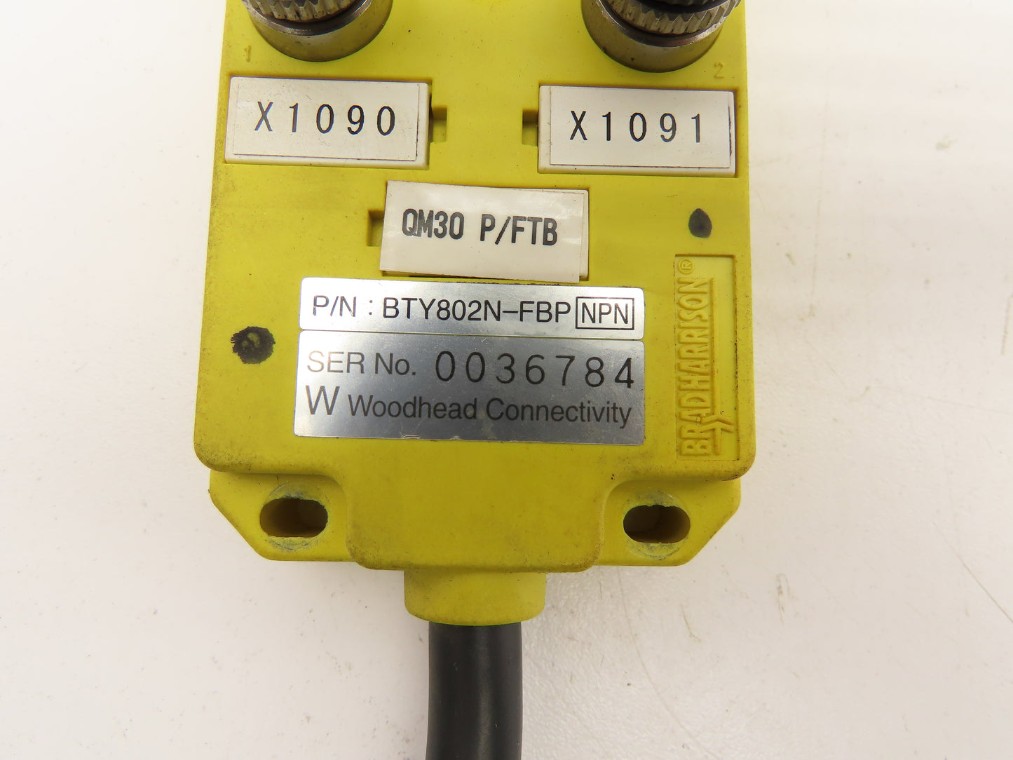 Brad Harrison BTY802N-FBP Woodhead MPIS Actuator 8 Port NPN Unit M12 Cord 48"