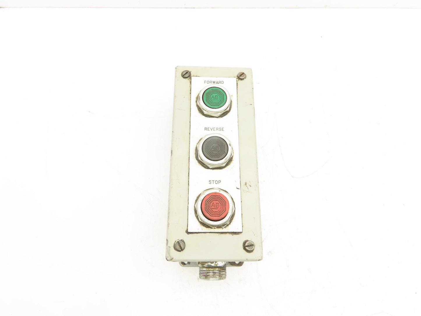 SCE E-69392 Electrical Pushbutton Enclosure Forward/Reverse/Stop AB Buttons