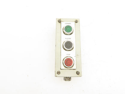 SCE E-69392 Electrical Pushbutton Enclosure Forward/Reverse/Stop AB Buttons