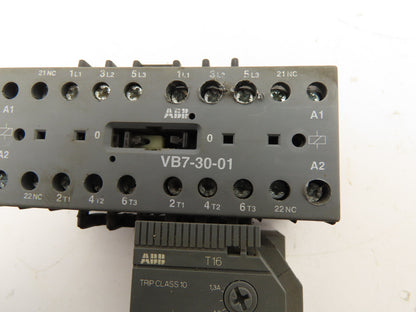 ABB VB7-30-01 Reversing Contactor Thermal Overload Relay T16-1.3 16A 600V