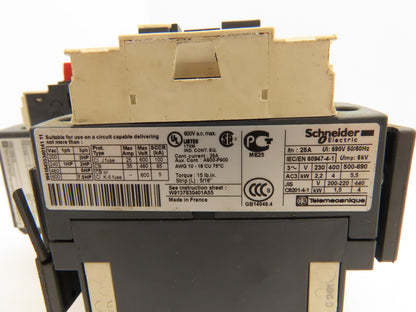 Schneider Electric LC1D09-BD Contactor Overload Relay 24V Coil