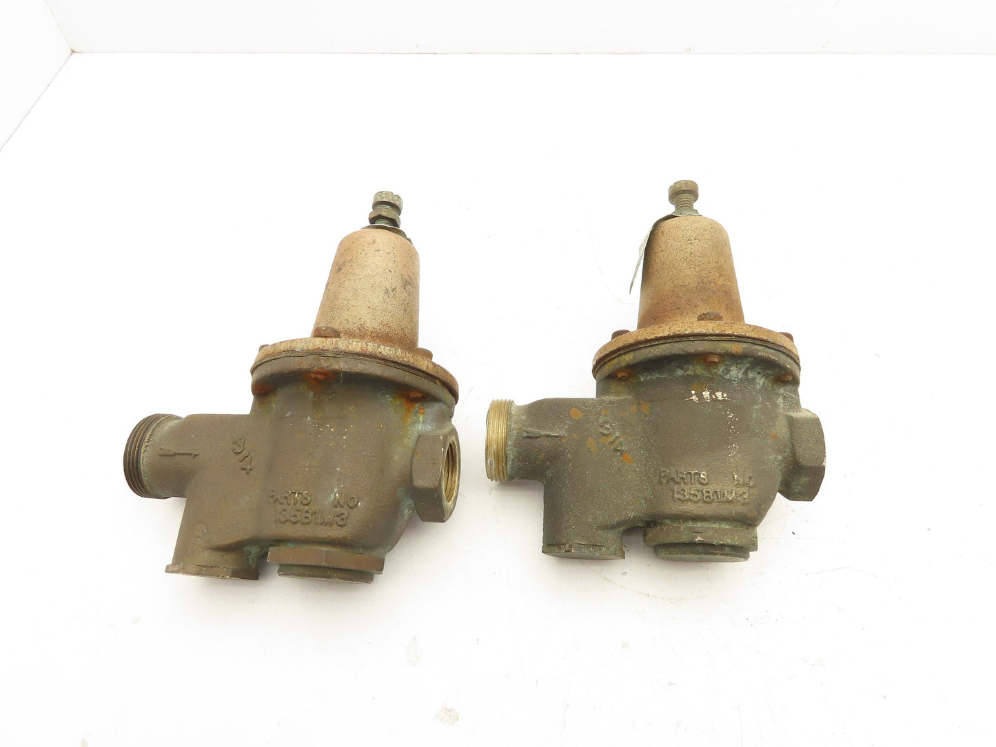 Watts 5M3/U5 Water Pressure Regulator Valve 3/4" Brass 25-75psi  Lot of 2