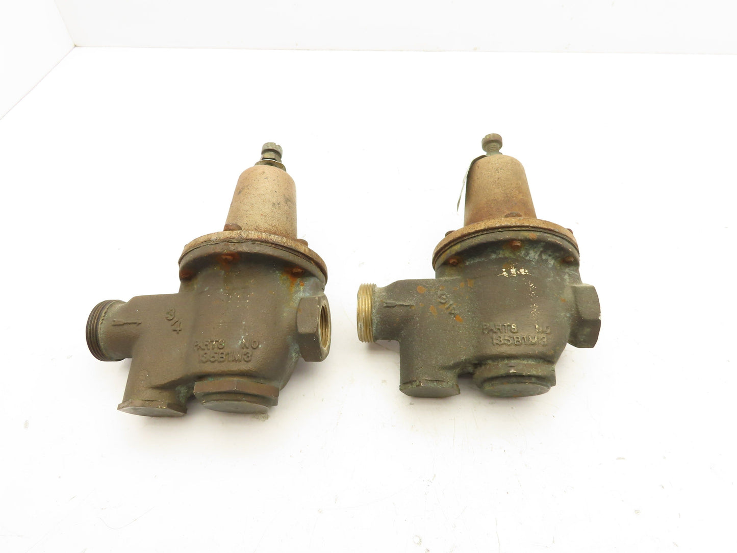 Watts 5M3/U5 Water Pressure Regulator Valve 3/4" Brass 25-75psi  Lot of 2