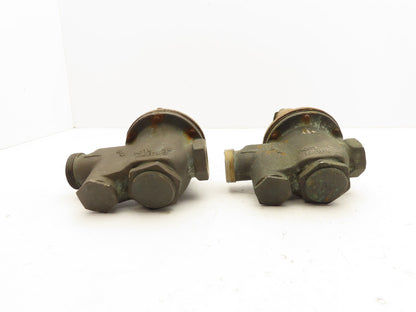 Watts 5M3/U5 Water Pressure Regulator Valve 3/4" Brass 25-75psi  Lot of 2