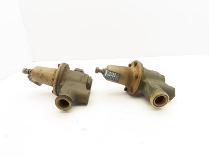 Watts 5M3/U5 Water Pressure Regulator Valve 3/4" Brass 25-75psi  Lot of 2