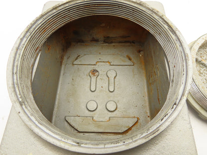 Appleton GUB-2-1-20 Cast Aluminum Explosion Proof Electric Box 10x8x4" 8" Lid