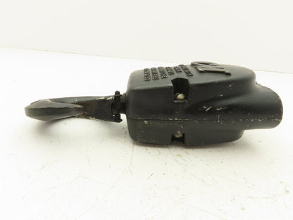 CM Lodestar 2 Ton Lower Hook Block Assembly Double Chain Black 627-860