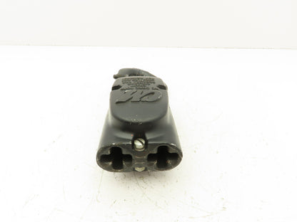 CM Lodestar 2 Ton Lower Hook Block Assembly Double Chain Black 627-860