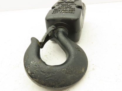 CM Lodestar 2 Ton Lower Hook Block Assembly Double Chain Black 627-860