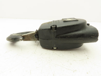 CM Lodestar 2 Ton V2 Lower Hook Block Assembly Double Reeved Chain Black