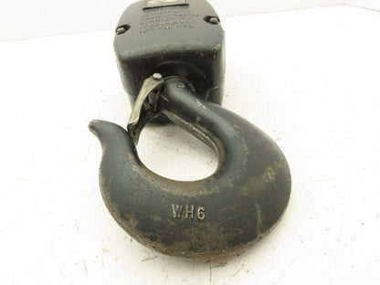 CM Lodestar 2 Ton V2 Lower Hook Block Assembly Double Reeved Chain Black