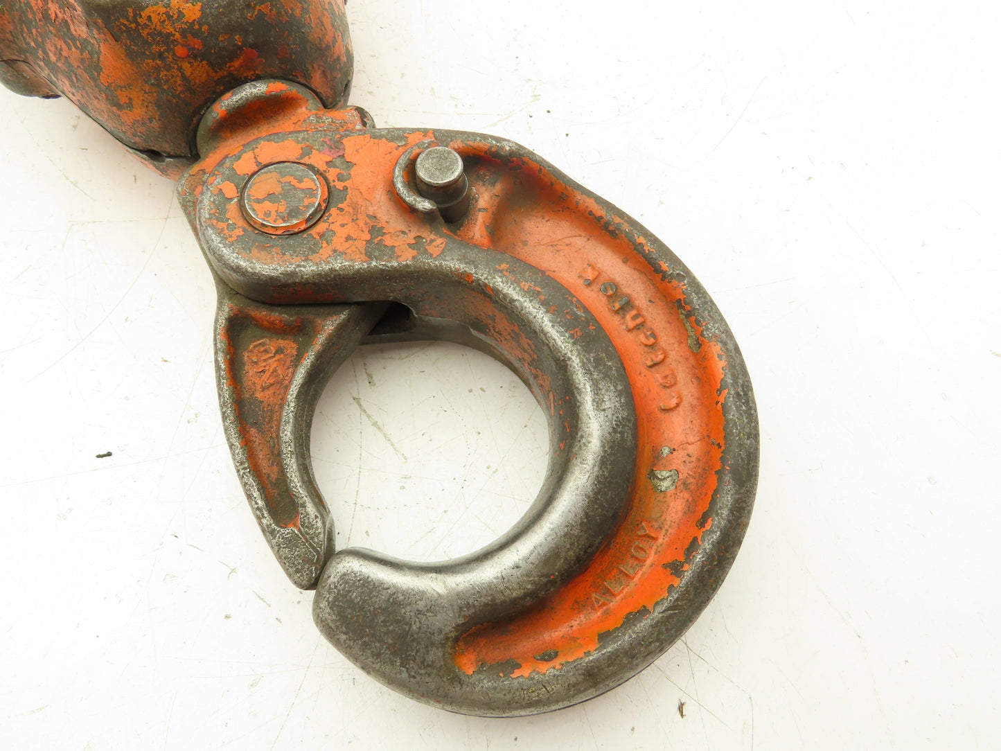 CM Lodestar XL 6 Ton Lower Hook Block Double Reeved Chain Latchlok Orange