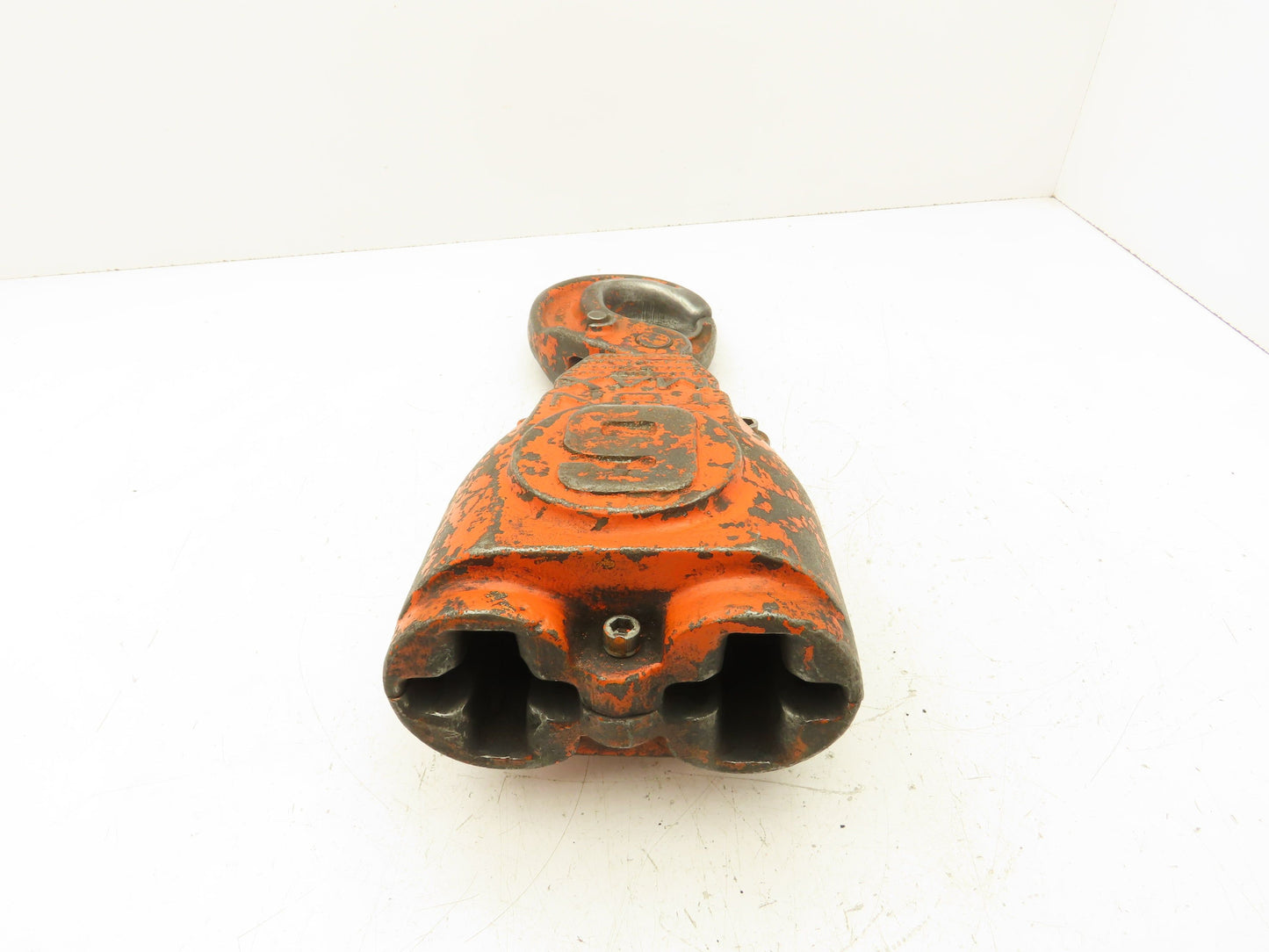 CM Lodestar XL 6 Ton Lower Hook Block Double Reeved Chain Latchlok Orange